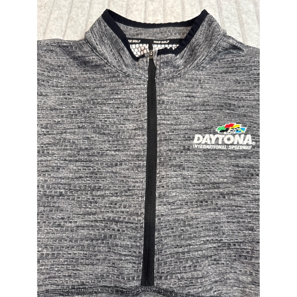 Nike Golf Dri-FIT Half Zip Pullover Daytona International Speedway Grey L